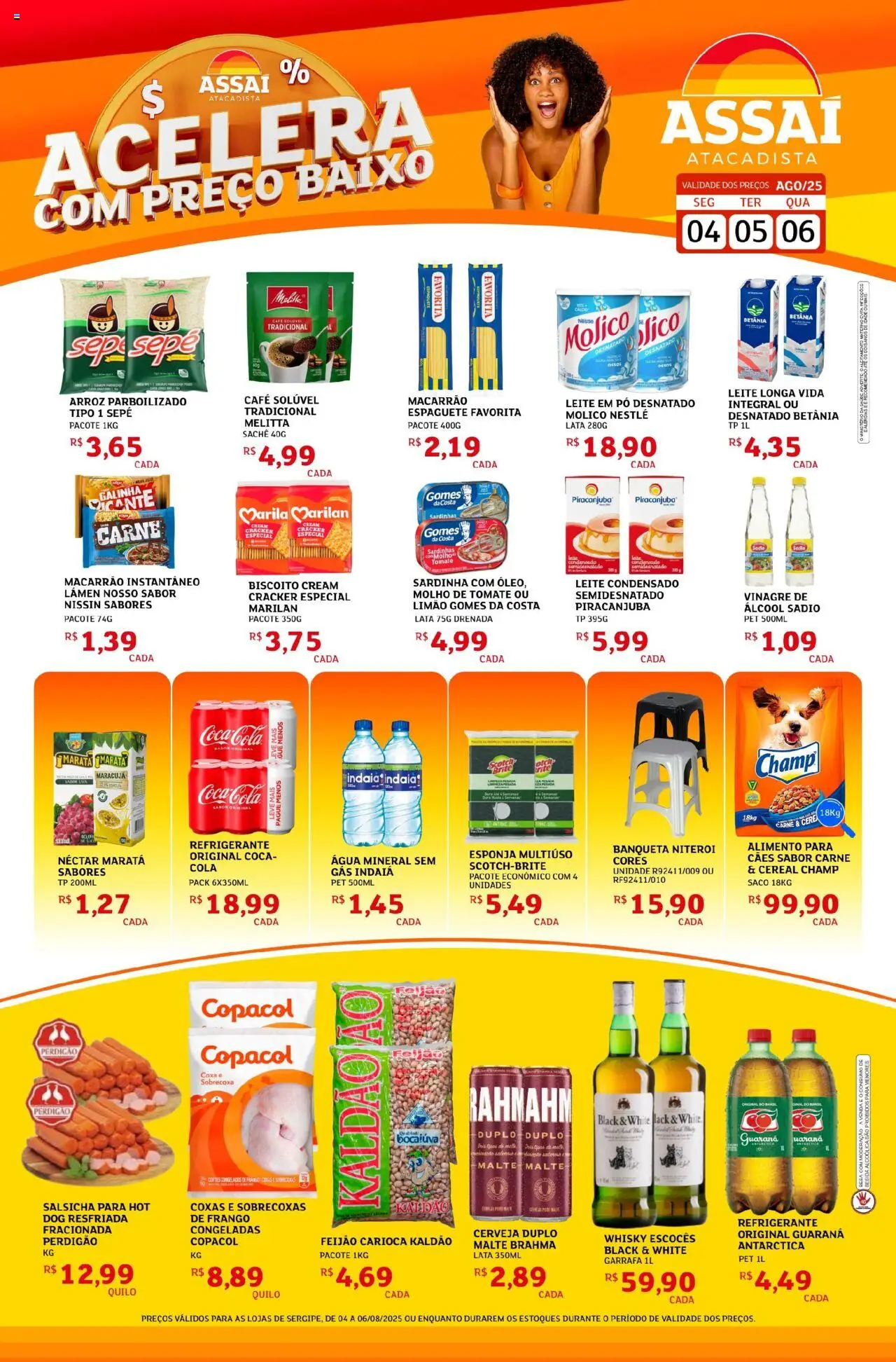 Assaí Atacadista folheto "Encarte - SE" válido a partir de 04/08/2025 - número de página 1