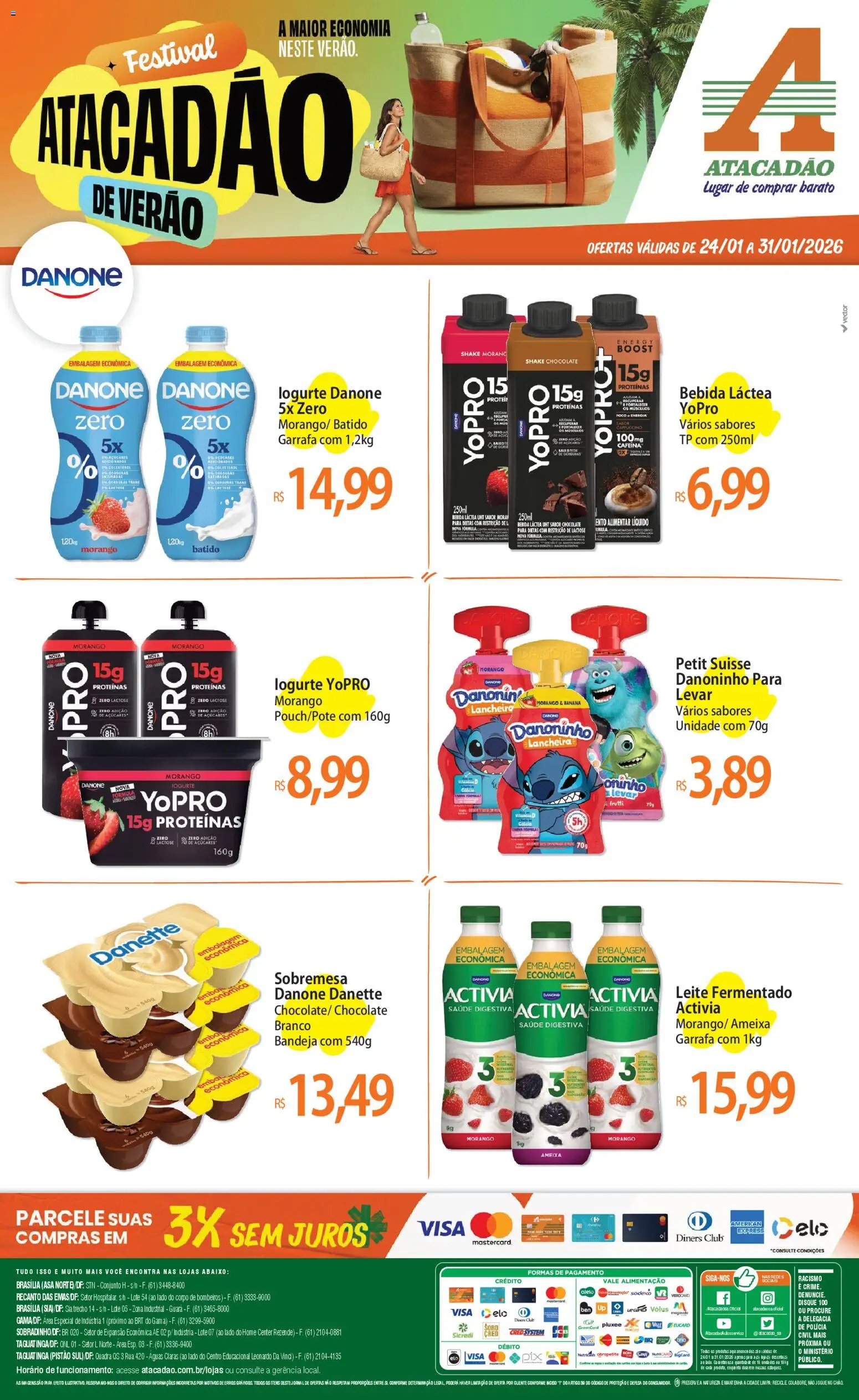 Pré-Visualização do folheto "Ofertas - DF" da loja Atacadão válido a partir de 24/01/2026