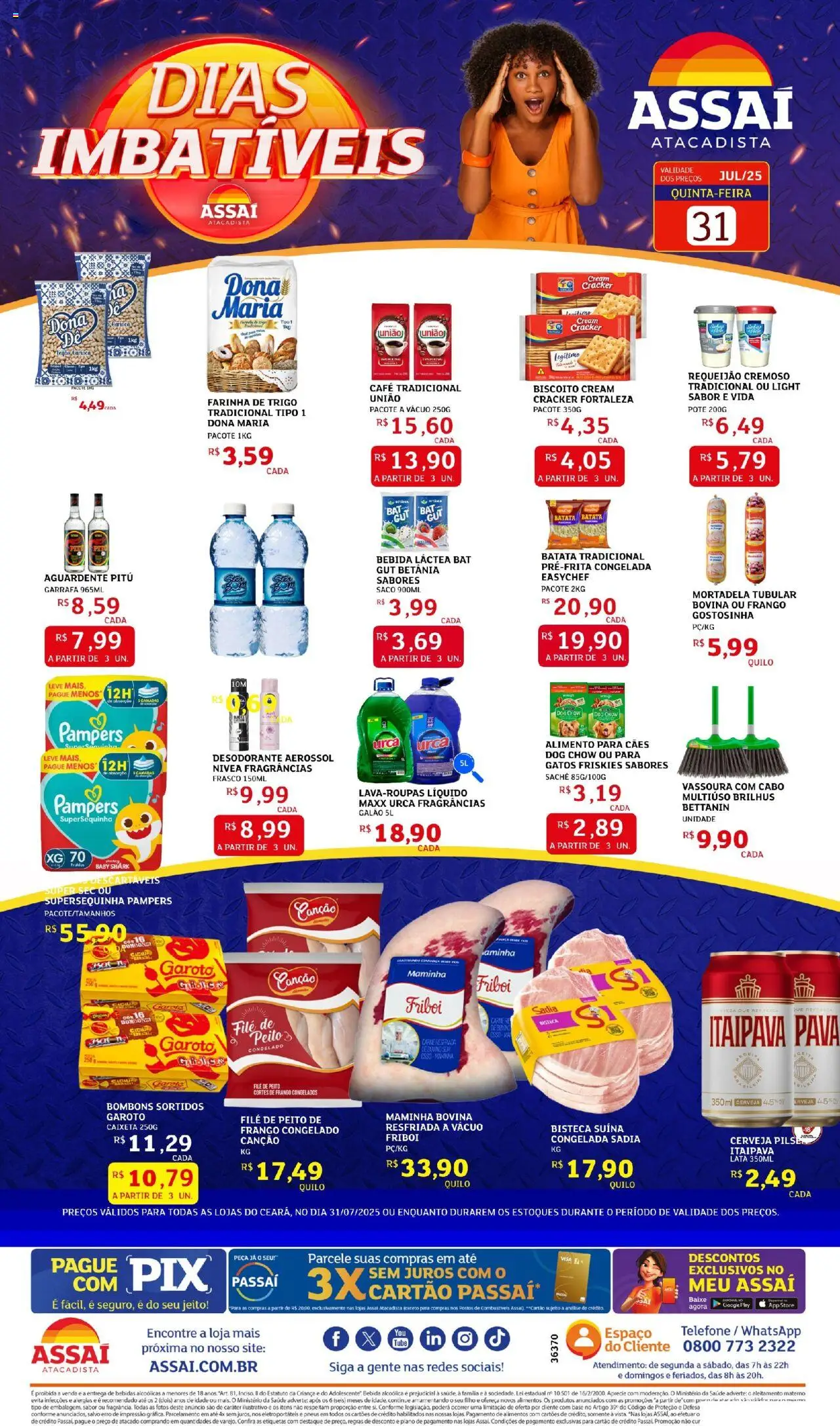 Assaí Atacadista folheto "Encarte - CE" válido a partir de 31/07/2025 - número de página 1