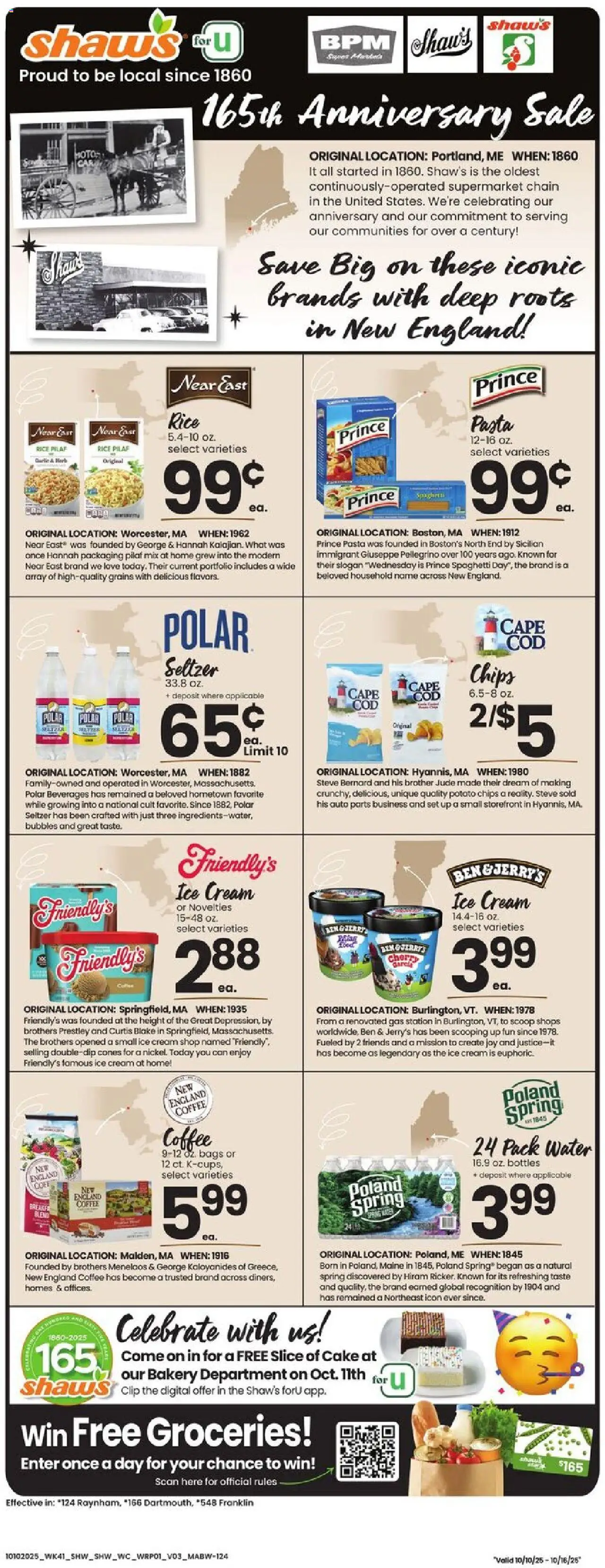 Shaw's Weekly Ad - MA from 10/10/2025 - Flyer - Page number 1