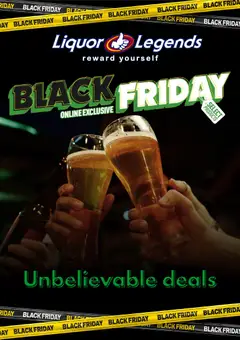 Preview of catalogue Black Friday from shop Liquor Legends valid 28/11/2025