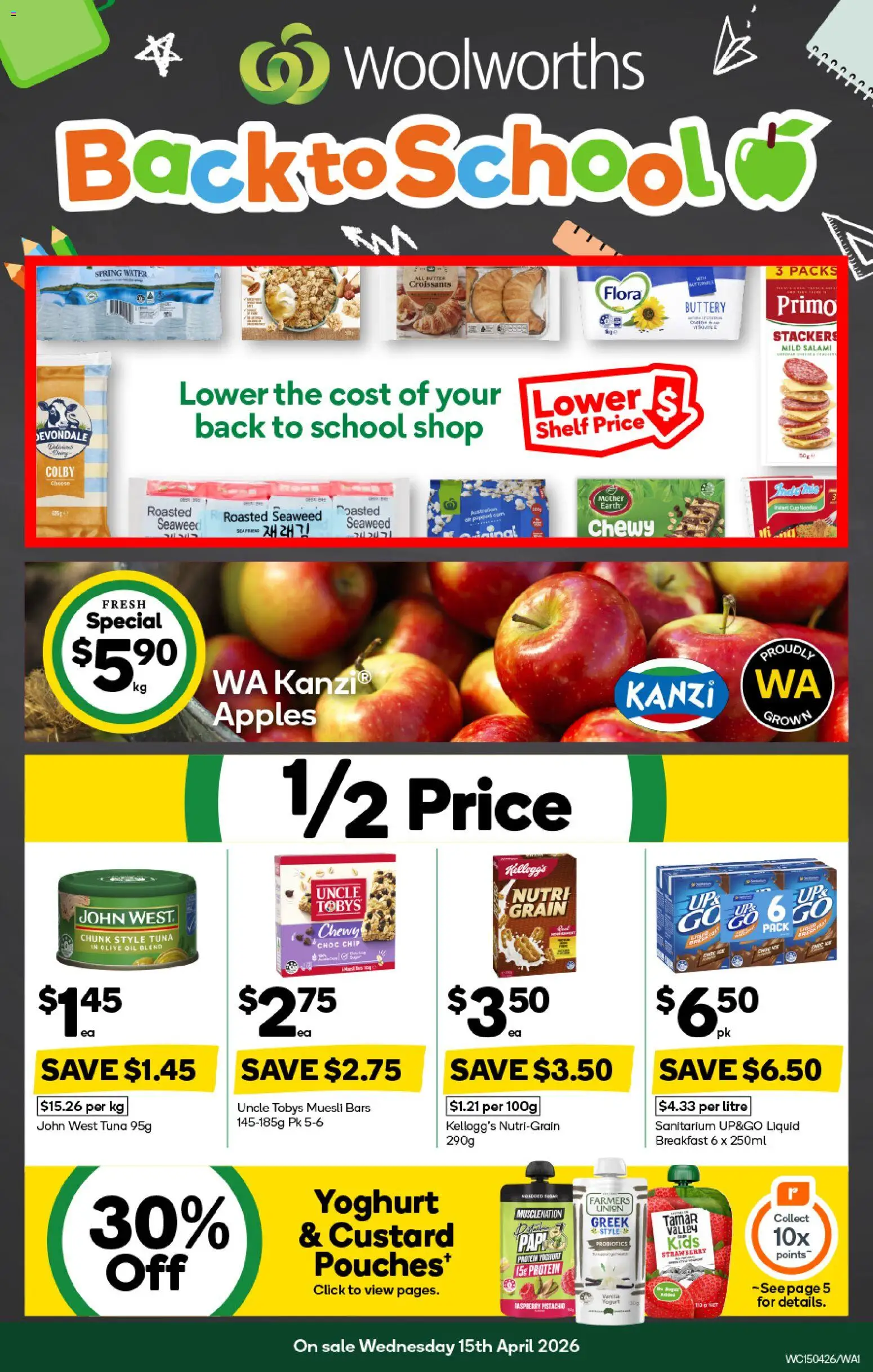 Preview of catalogue Woolworths catalogue WA from shop Woolworths valid 15/04/2026