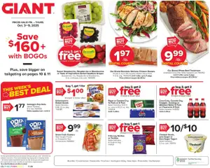 Ad Preview of Giant Weekly Ad from 10/03/2025