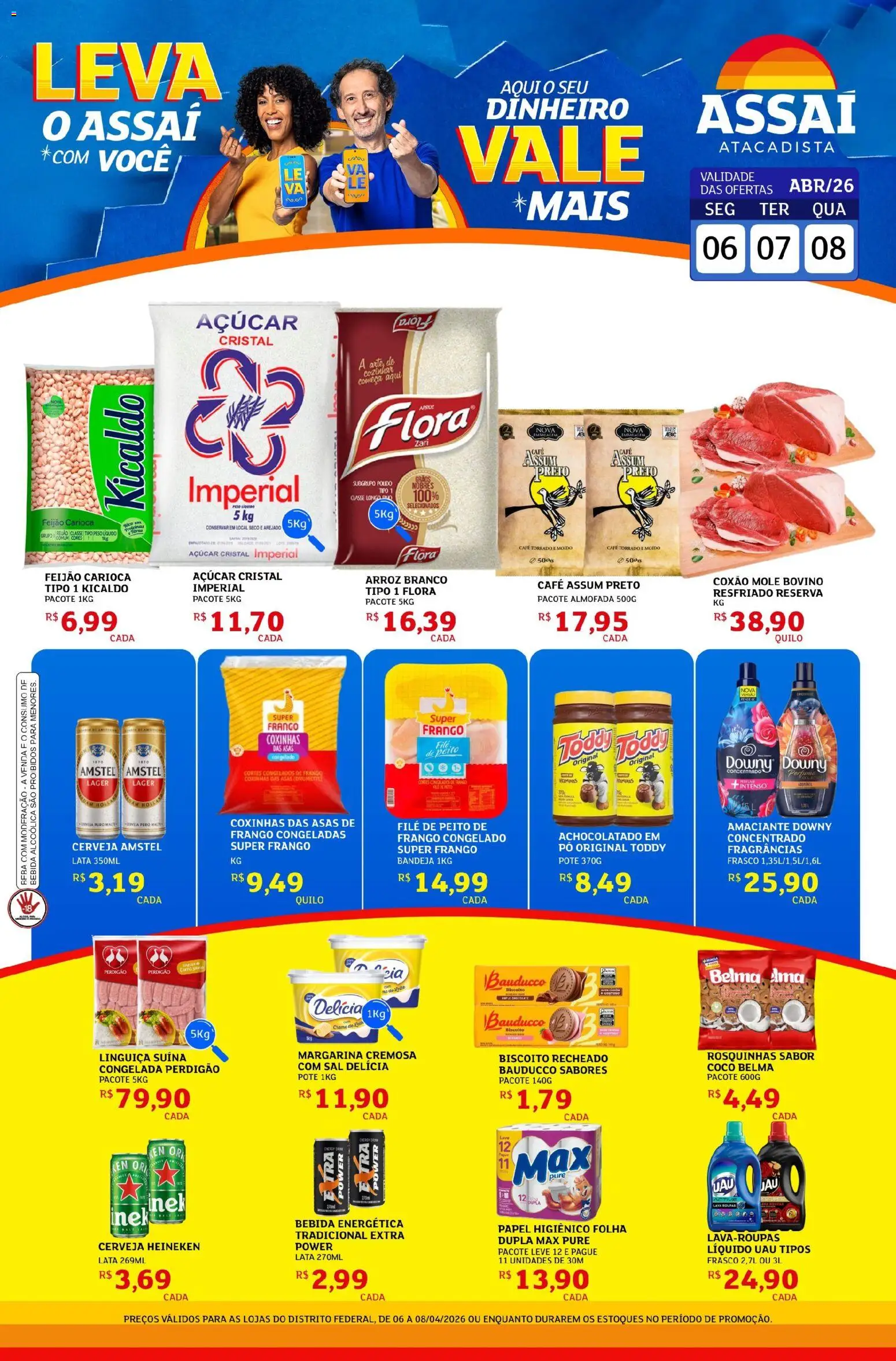 Pré-Visualização do folheto "Assaí Atacadista ofertas - DF" da loja Assaí Atacadista válido a partir de 06/04/2026