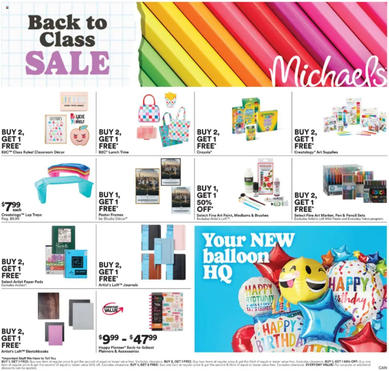Michaels flyer valid from Jul 25, 2025 - page number 1 - Thé