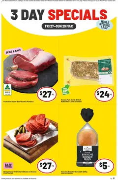 Preview of catalogue IGA 3 Day Specials NT/WA from shop IGA valid 27/03/2026