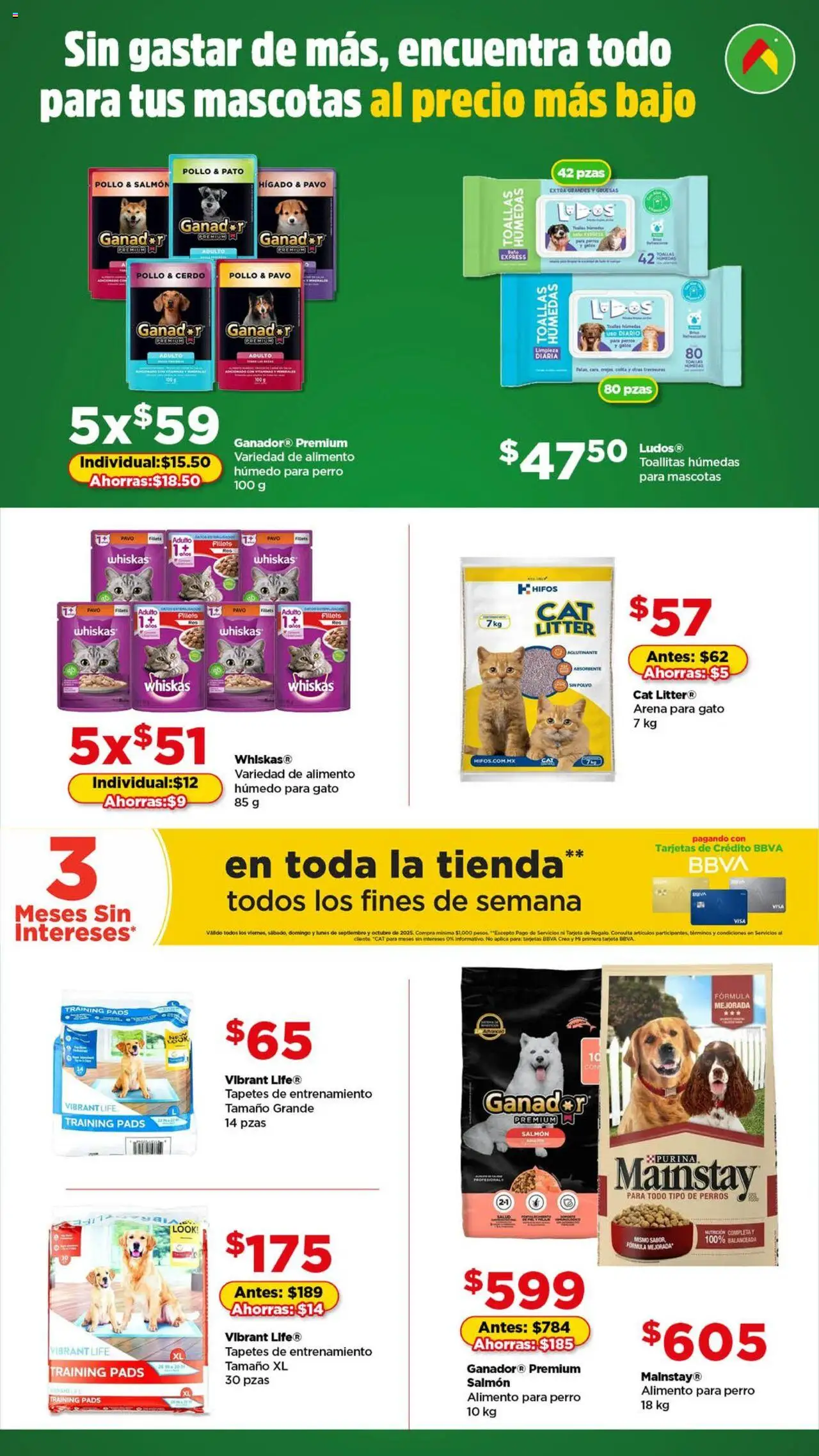 Folleto Mascota y bolsillo feliz Bodega Aurrerá y sus promociones válidas desde el 17/09/2025 - Número de página 1