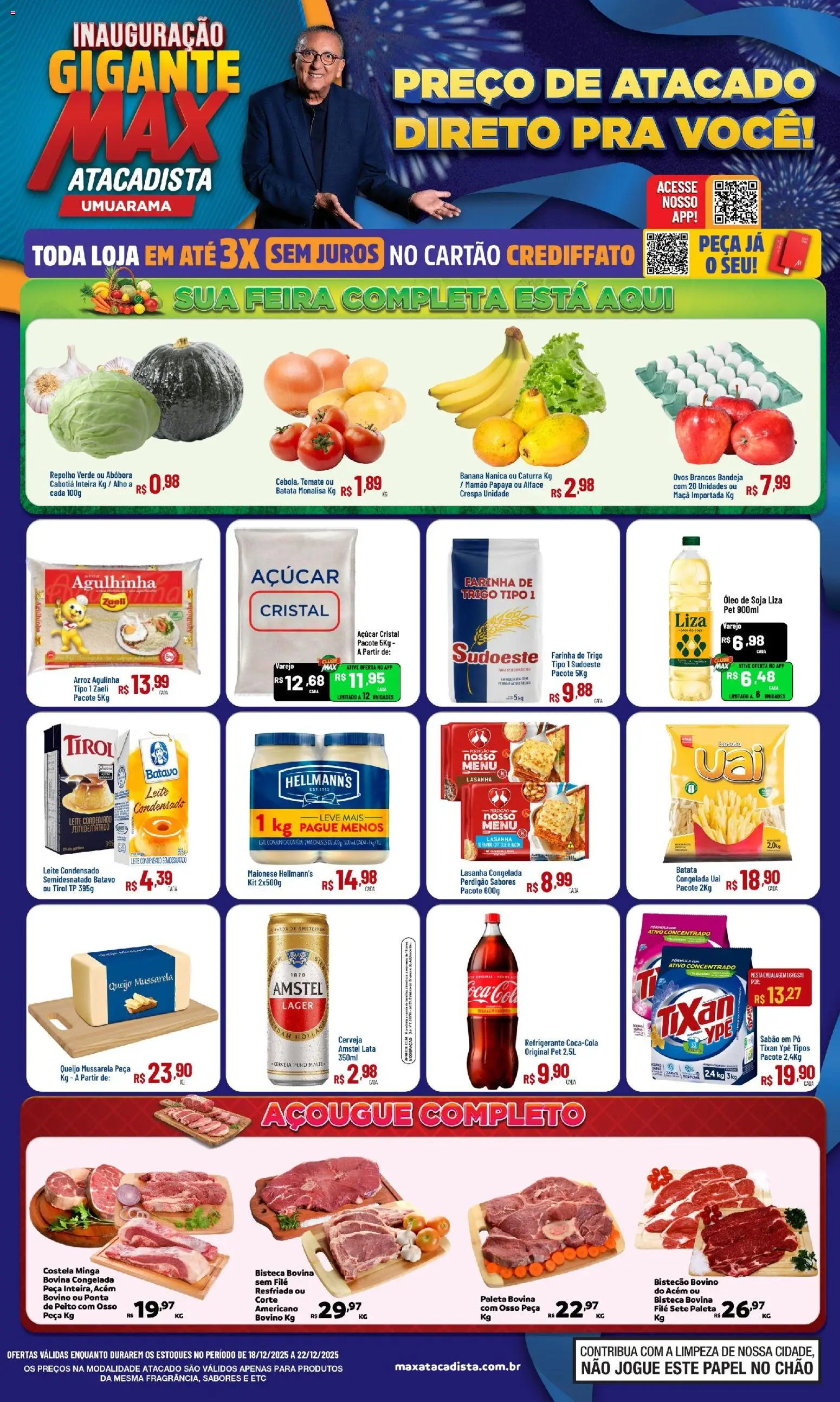 Pré-Visualização do folheto "Ofertas Inauguracao" da loja Max Atacadista válido a partir de 18/12/2025