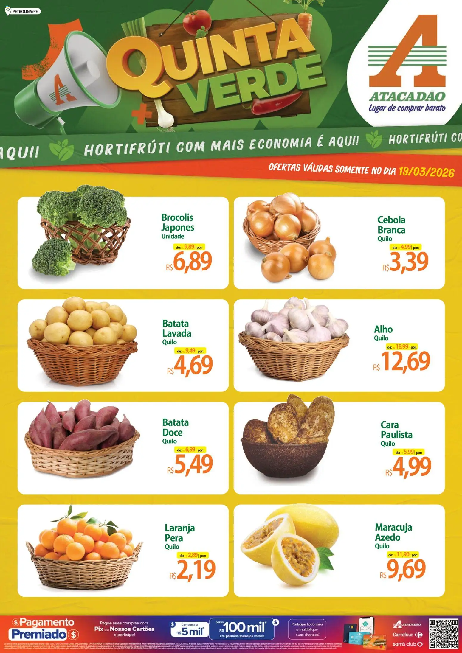 Pré-Visualização do folheto "Atacadão ofertas - PE" da loja Atacadão válido a partir de 19/03/2026