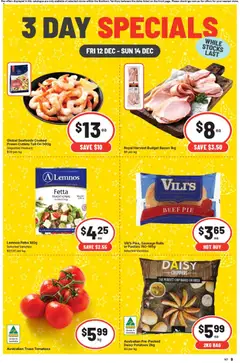 Preview of catalogue 3 Day Specials NT from shop IGA valid 12/12/2025