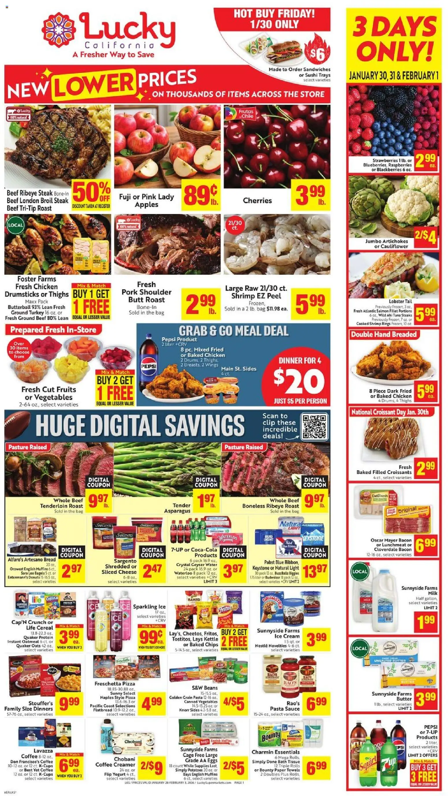 Ad Preview of Lucky Supermarkets Weekly Ad from 01/28/2026