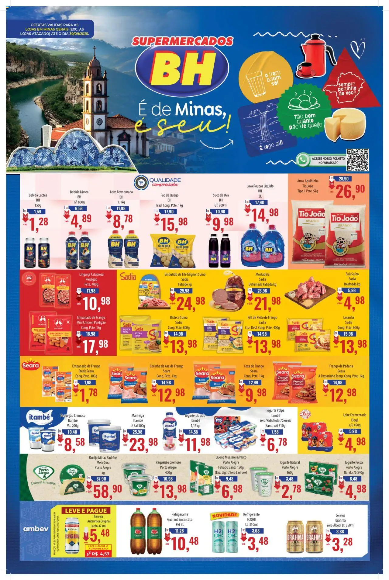 Supermercados BH folheto "Ofertas da semana" válido a partir de 15/09/2025 - número de página 1