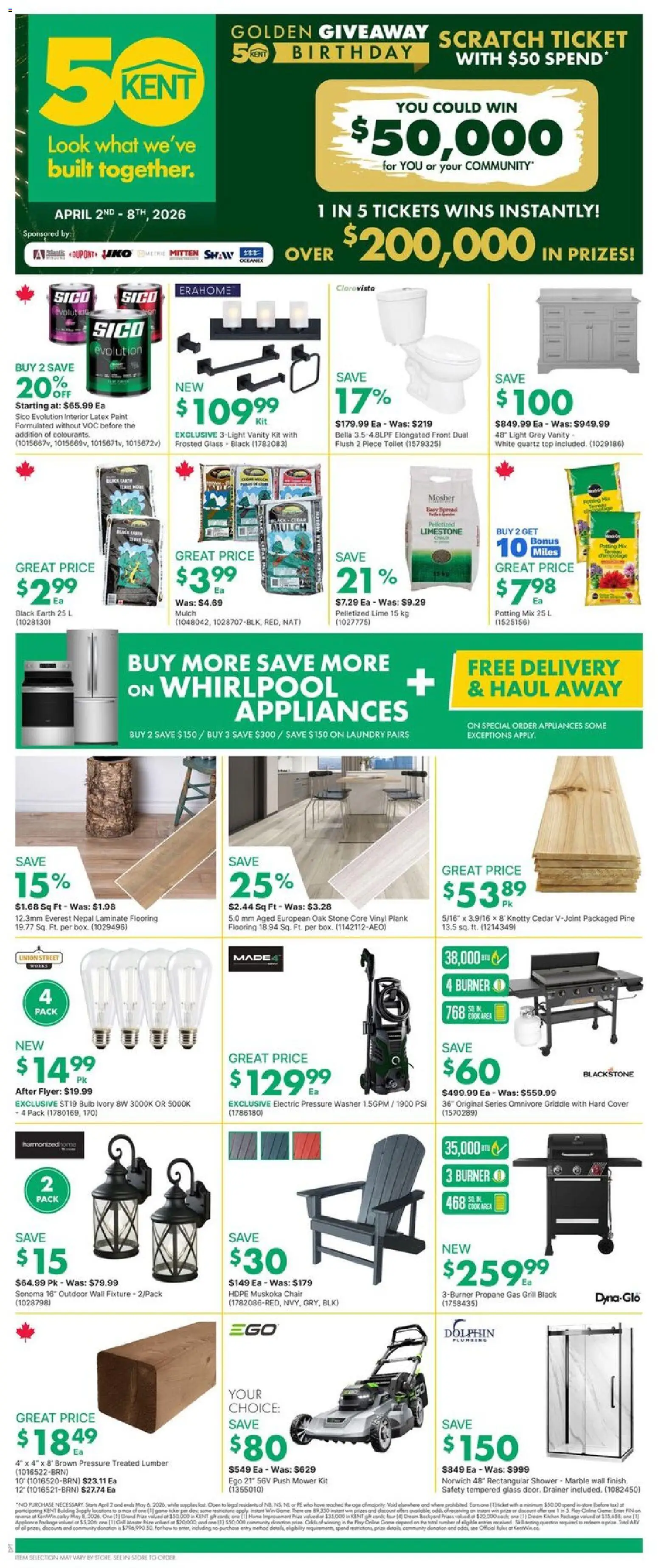 Preview of leaflet Kent weekly flyer - NB from shop Kent is valid from Apr 02, 2026