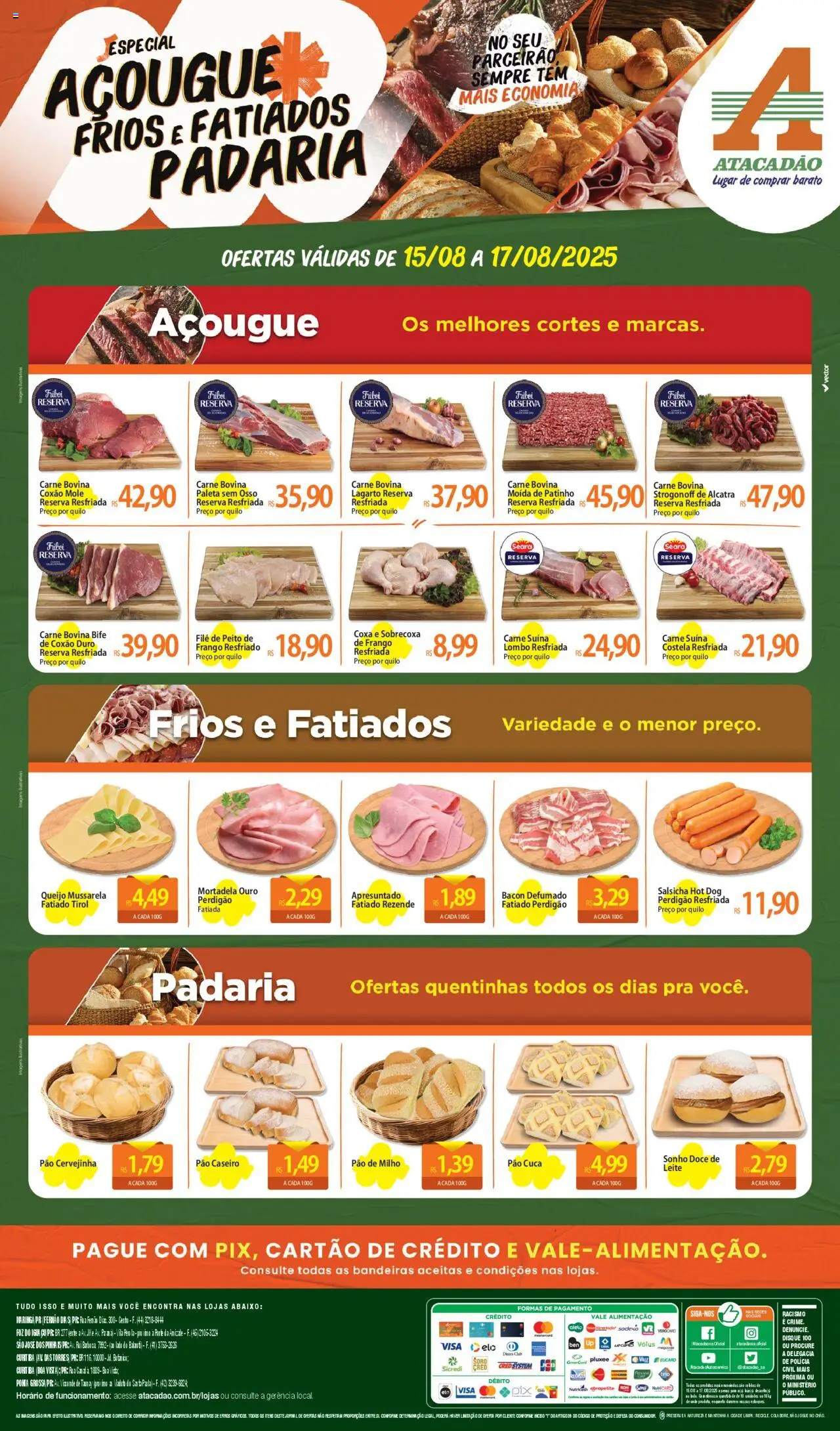 Atacadão folheto "Ofertas - PR" válido a partir de 15/08/2025 - número de página 1