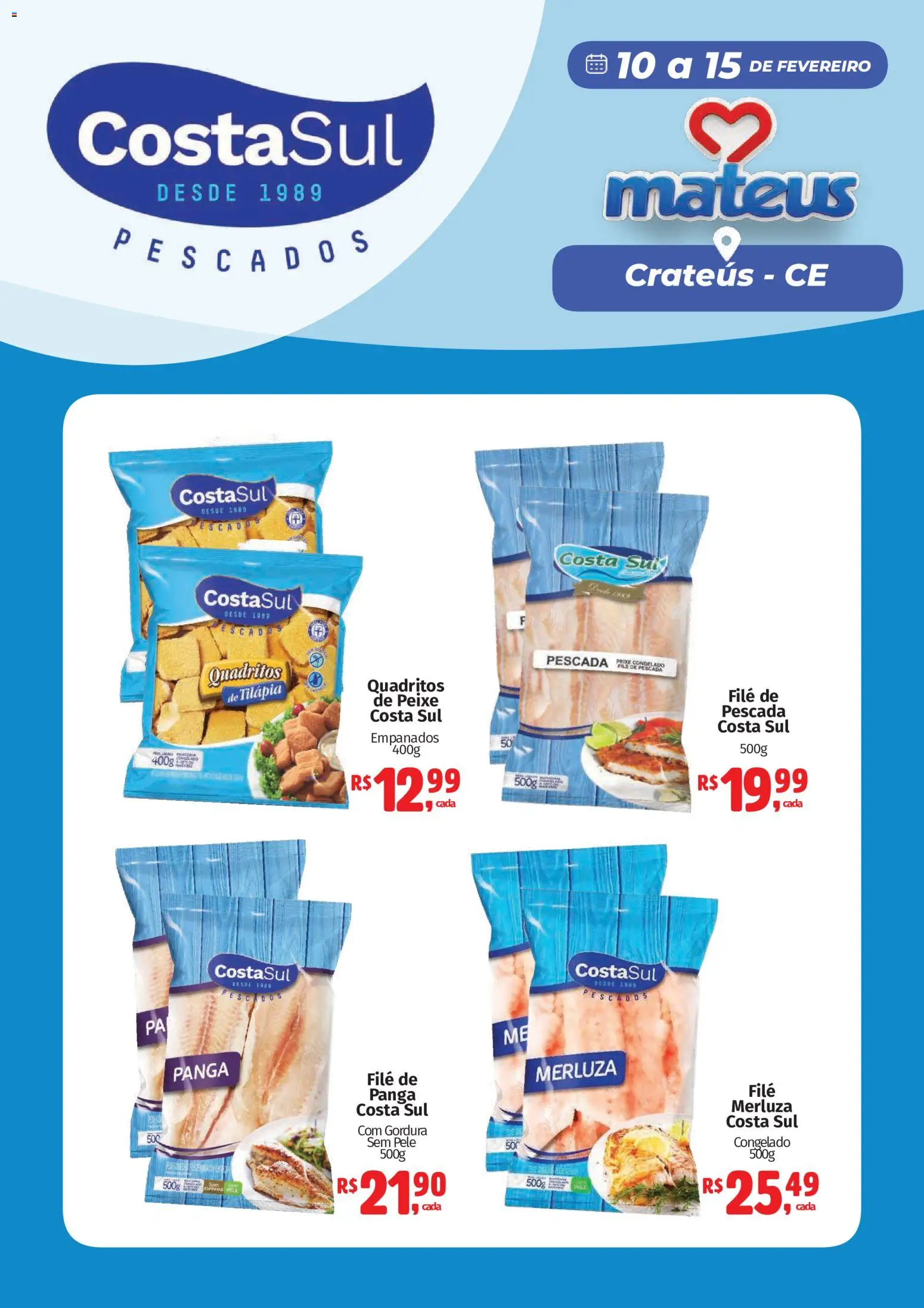 Pré-Visualização do folheto "Ofertas Exclusivo Costa Sul" da loja Mateus válido a partir de 10/02/2026