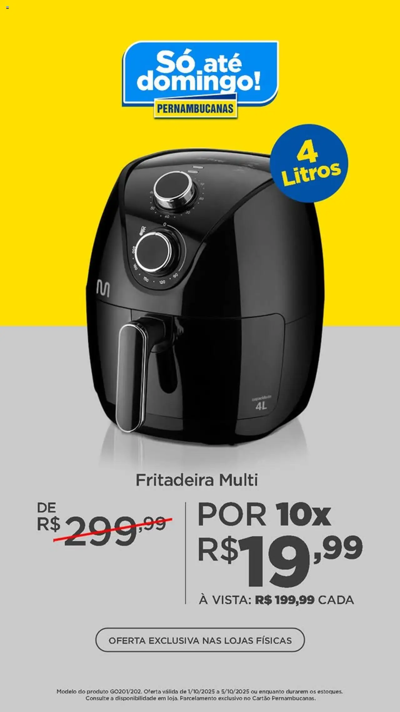 Pernambucanas folheto "Ofertas só até domingo" válido a partir de 02/10/2025 - número de página 1