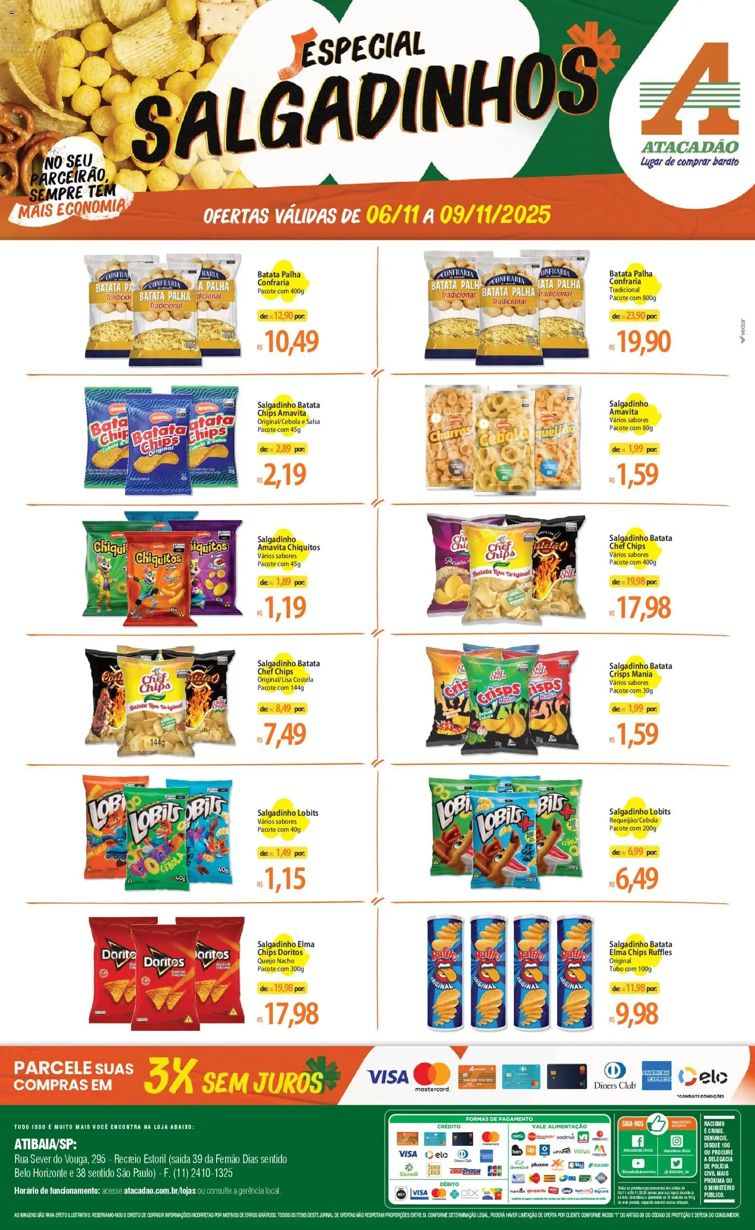 Pré-Visualização do folheto "Ofertas - SP" da loja Atacadão válido a partir de 06/11/2025