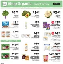 Ad Preview of ShopRite Shop Organic from 08/28/2025