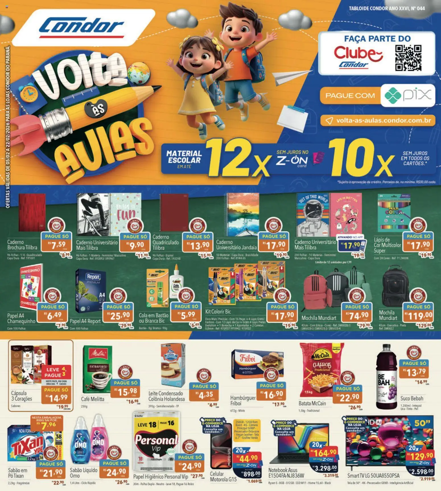 Pré-Visualização do folheto "Ofertas da semana" da loja Supermercados Condor válido a partir de 05/02/2026