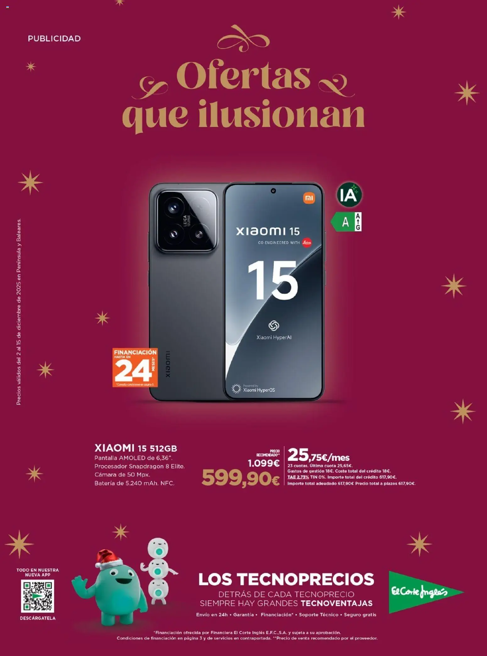 Vista previa las ofertas de la tienda El Corte Inglés - Catálogo Ofertas que ilusionan desde el 02/12/2025 - Cámara, Batería