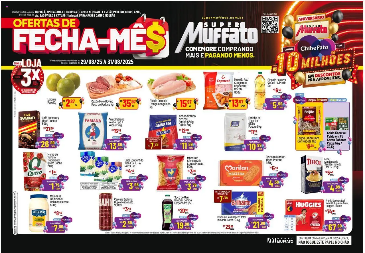 Super Muffato folheto "Ofertas da semana" válido a partir de 29/08/2025 - número de página 1
