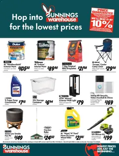 Preview of catalogue Bunnings Catalogue Hop into Bunnings Warehouse for the Lowest Prices WA from shop Bunnings Warehouse valid 11/03/2026