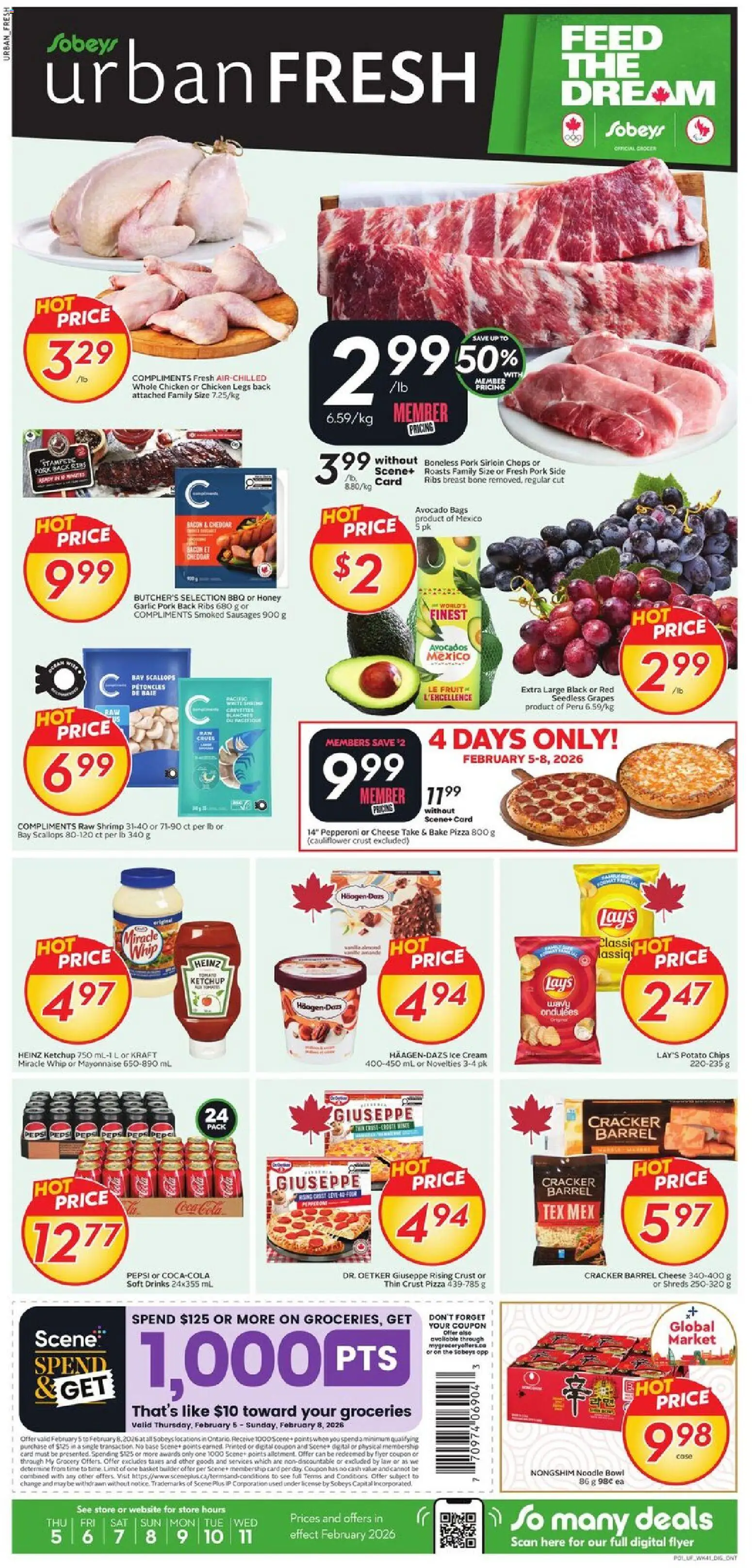 Preview of leaflet Weekly Flyer - Urban Fresh from shop Sobeys is valid from Feb 05, 2026