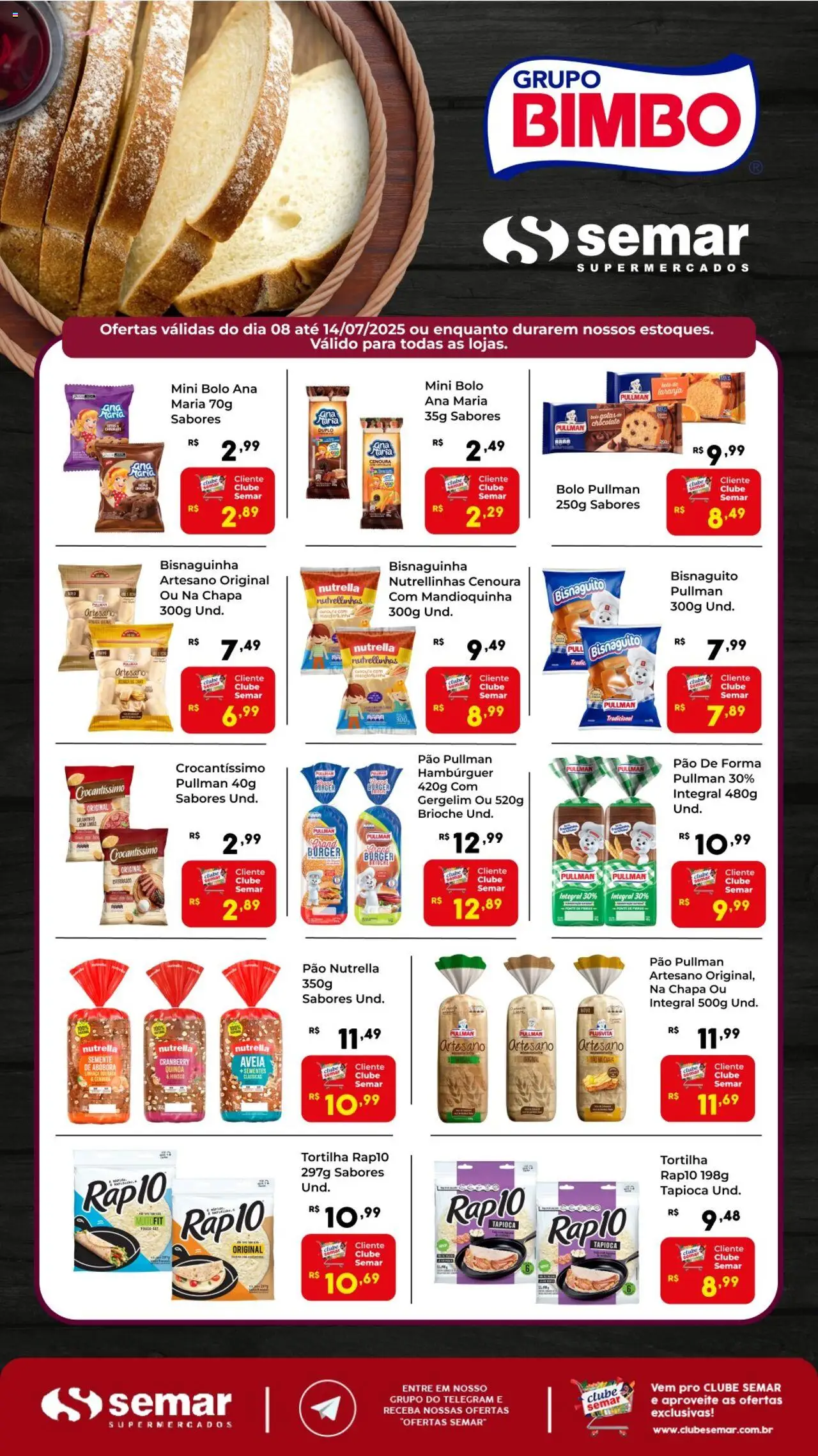 Semar Supermercado folheto "Ofertas da semana" válido a partir de 08/07/2025 - número de página 1