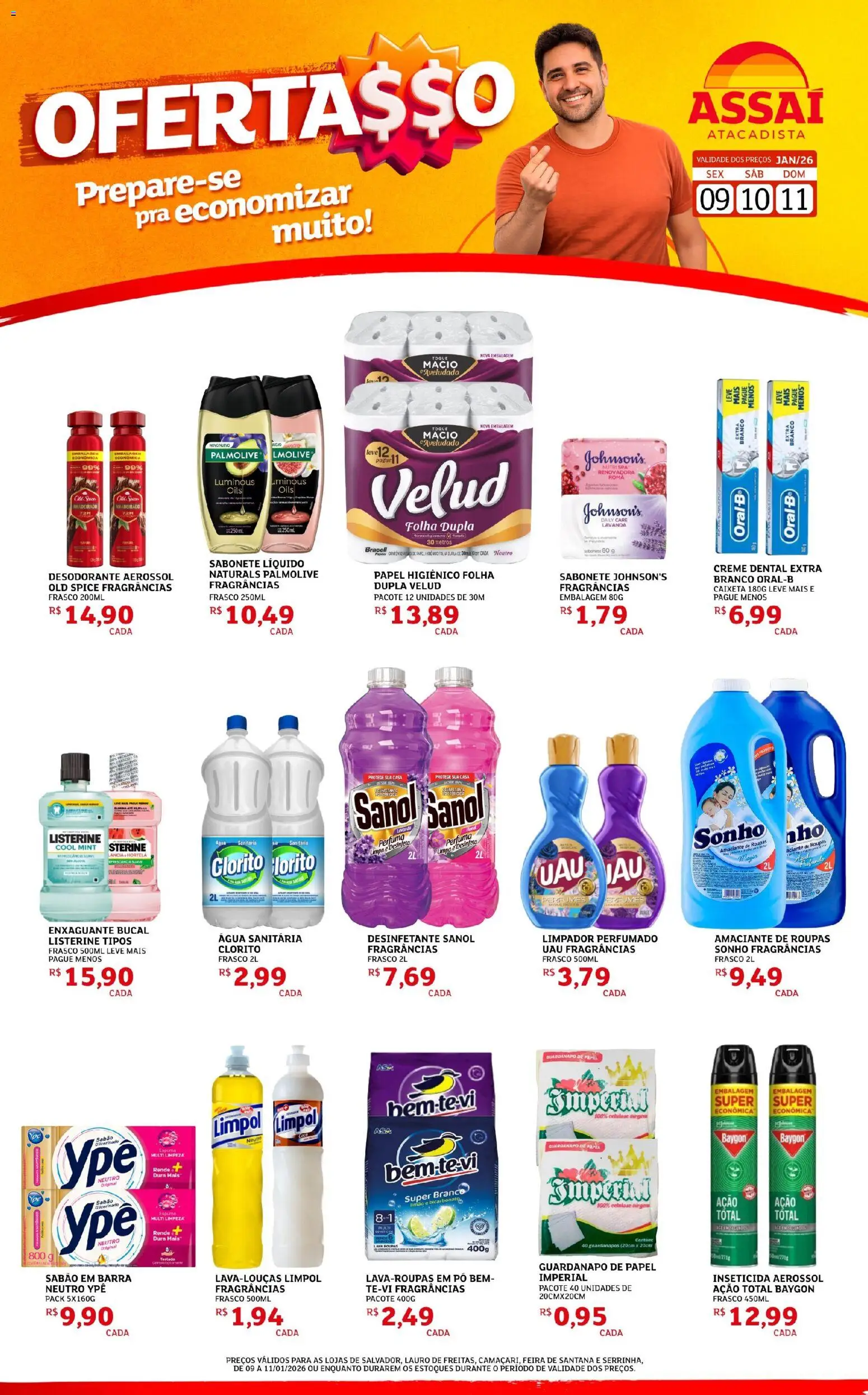 Pré-Visualização do folheto "Encarte - BA" da loja Assaí Atacadista válido a partir de 09/01/2026