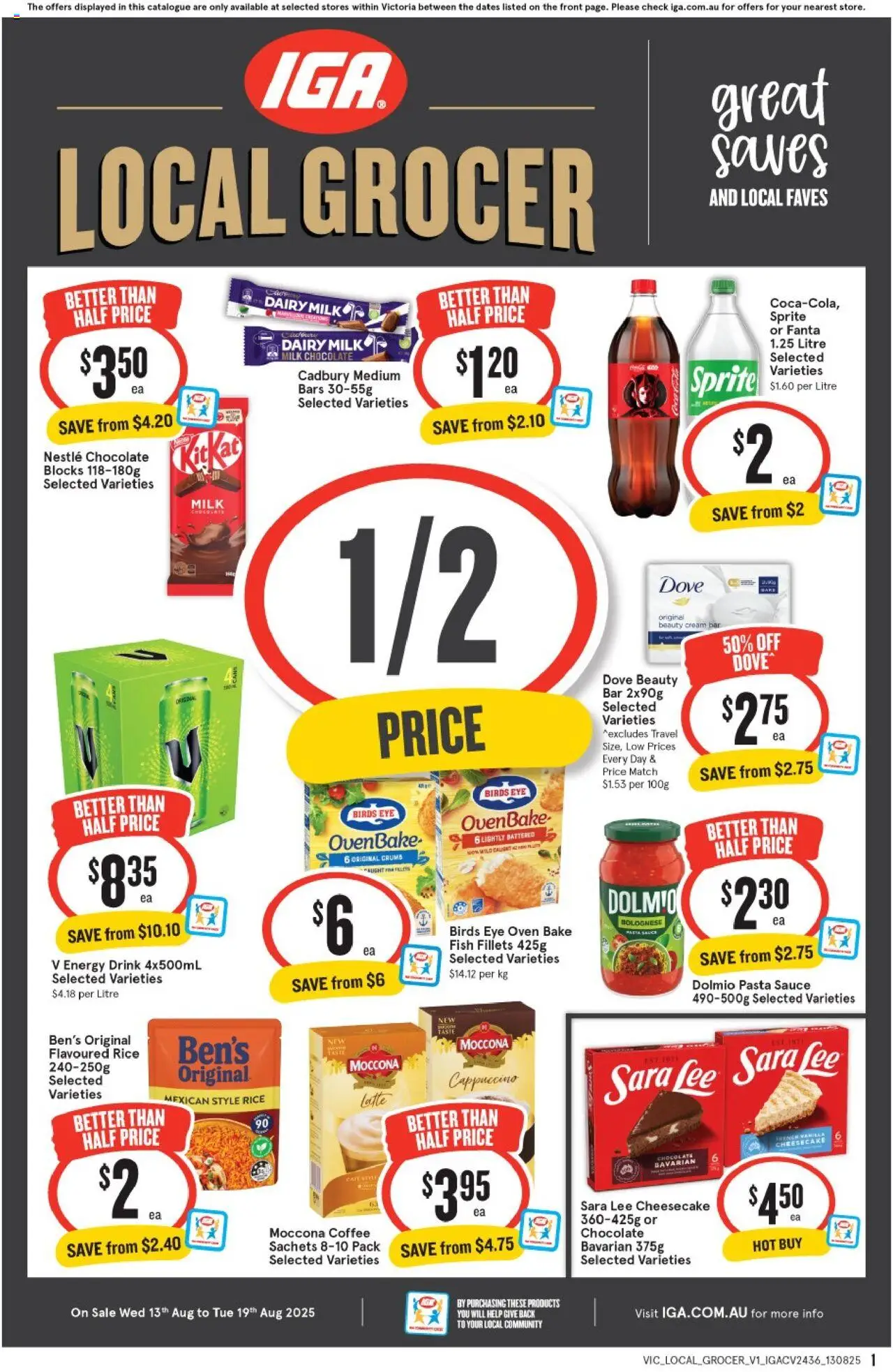 IGA catalogue valid from 13/08/2025 - page 1