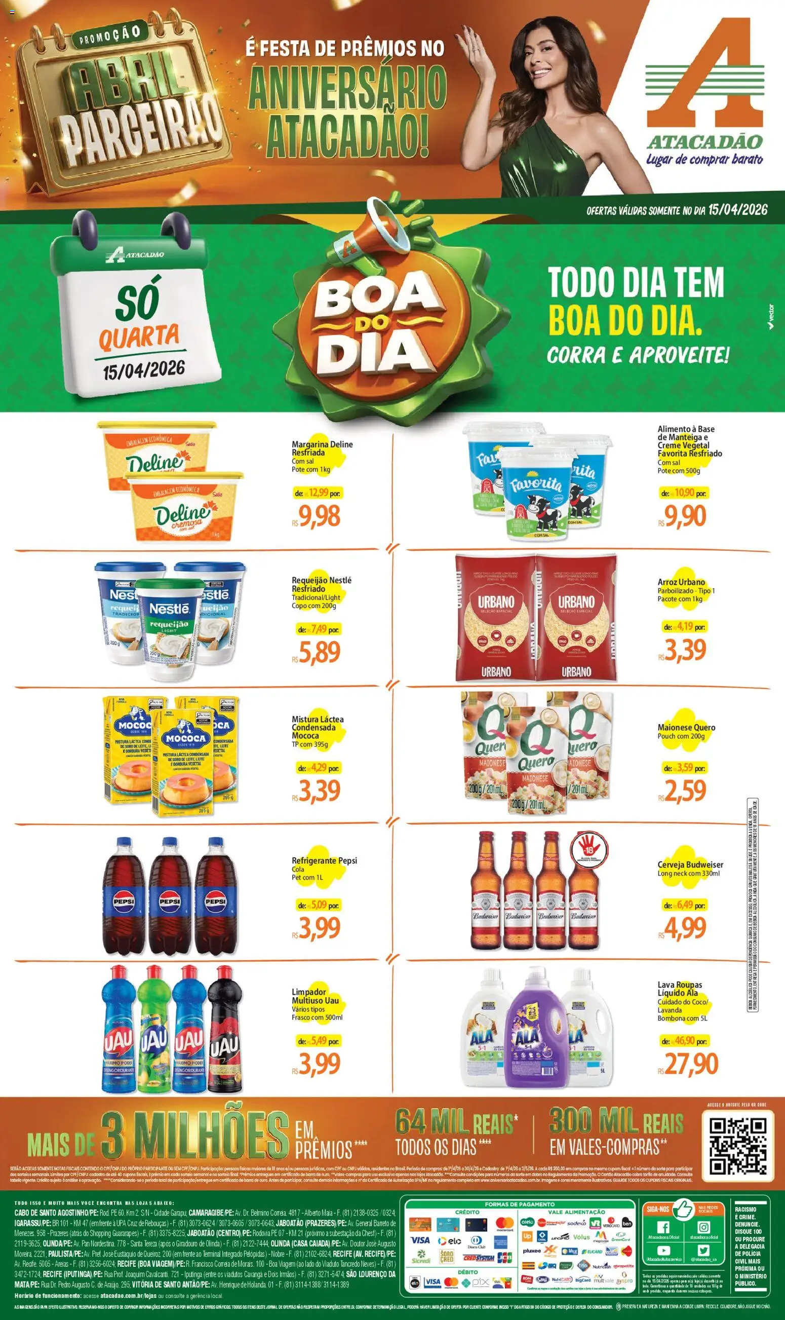 Pré-Visualização do folheto "Atacadão ofertas - PE" da loja Atacadão válido a partir de 15/04/2026