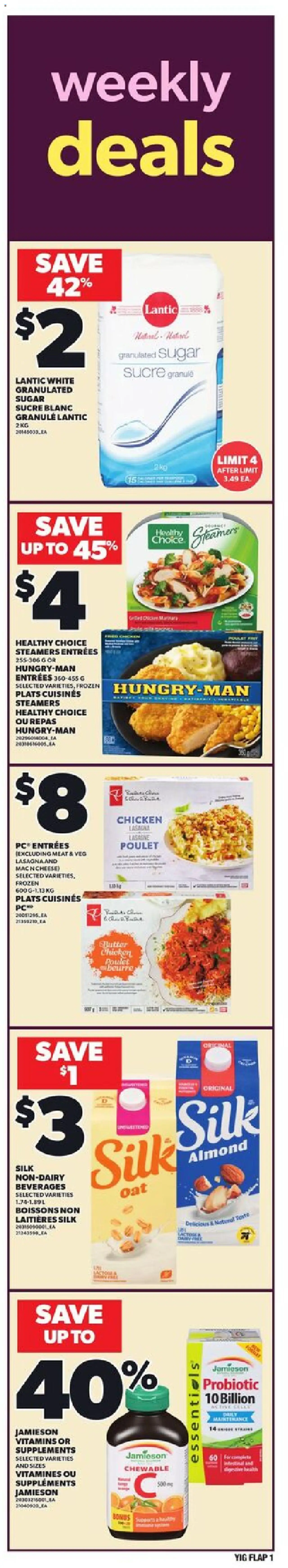 Independent Grocer flyer valid from Sep 25, 2025 - page number 1 - Chicken, Cheese, Meat, Sugar, Lasagne, Granulated sugar