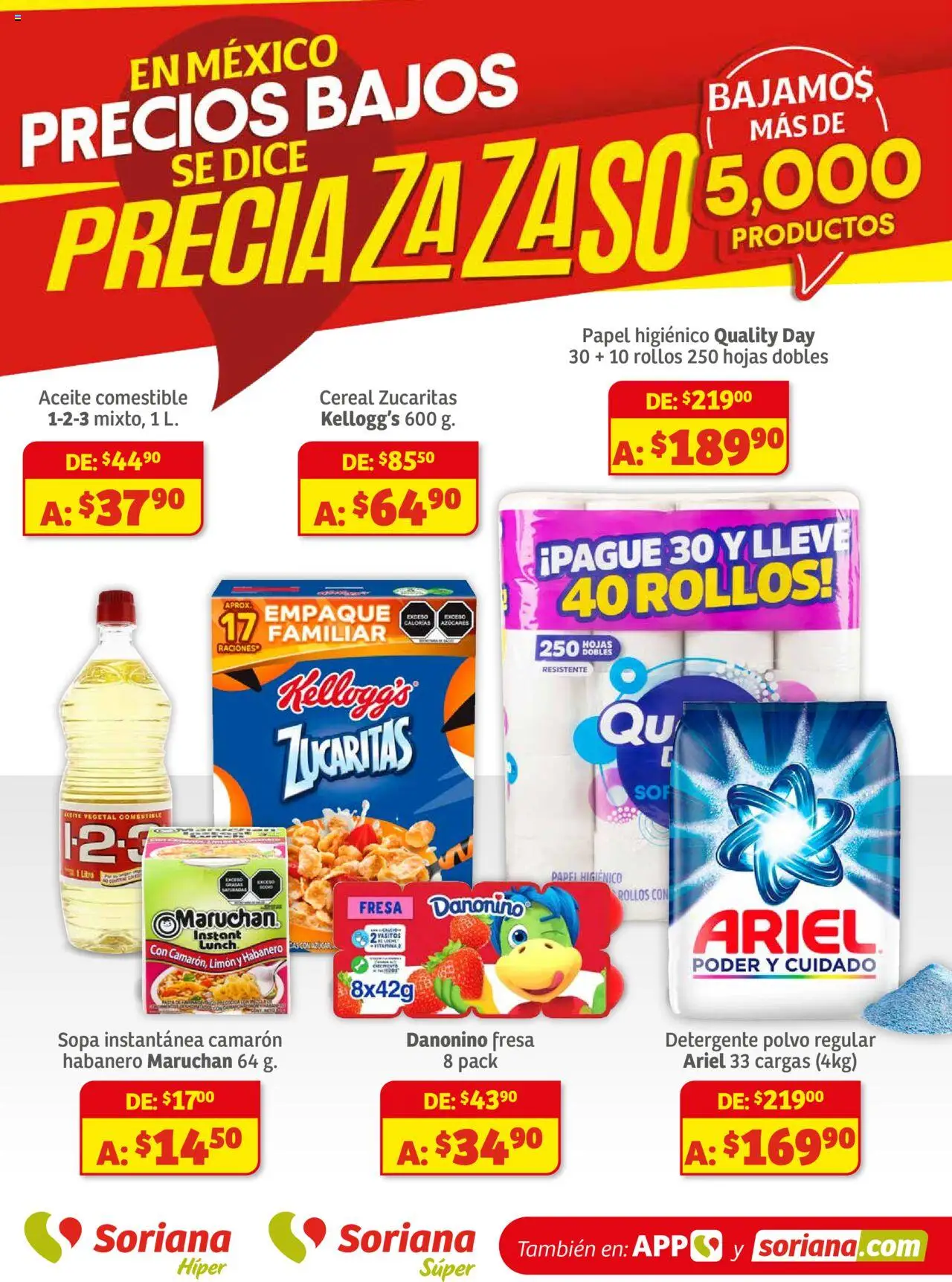 Preciazazaso Híper: Chi, Coah, Tamaulipas Soriana y sus promociones válidas desde el 01/08/2025 - Número de página 1