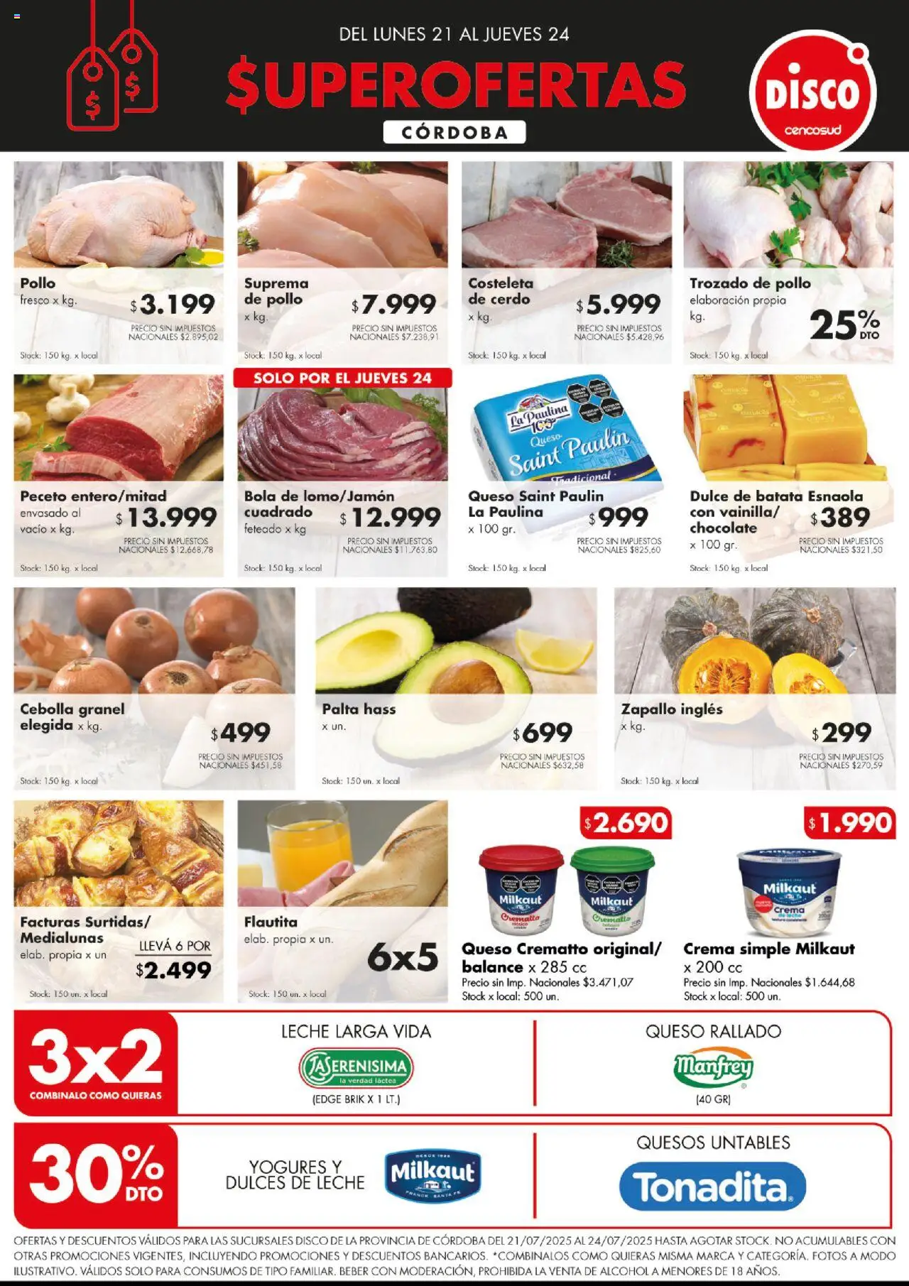 Disco Ofertas - Córdoba del 21/07/2025 Online