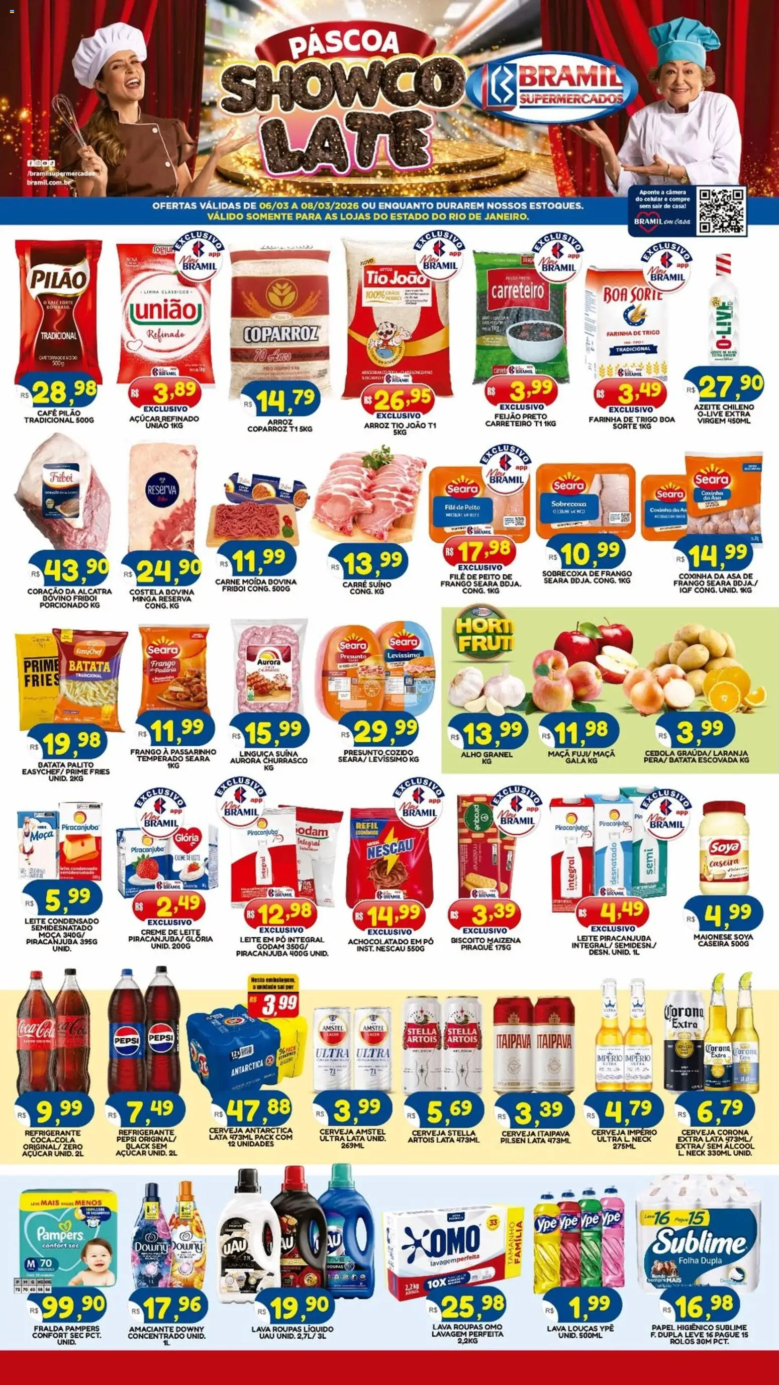 Pré-Visualização do folheto "Bramil Supermercados - Ofertas da semana" da loja Bramil Supermercados válido a partir de 06/03/2026