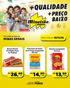 Pré-Visualização do folheto "Ofertas da semana" da loja Mineirão Atacarejo válido a partir de 10/11/2025
