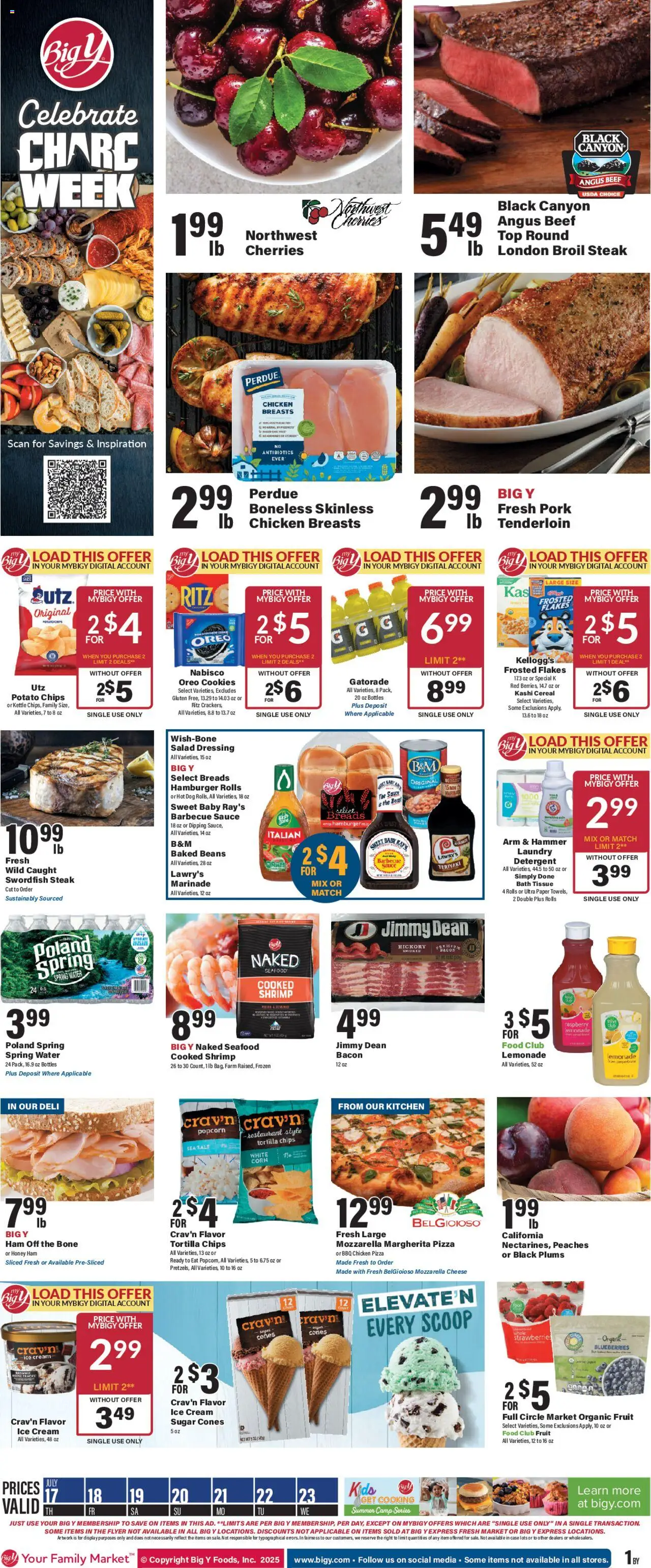 Big Y Weekly Ad from 07/17/2025 - Flyer - Page number 1