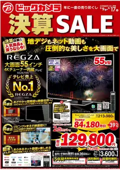 ビックカメラの2025/08/09から2025/08/17までのチラシはここチラシ