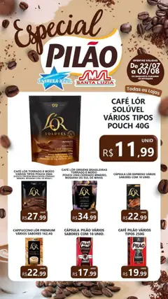 Pré-Visualização do folheto "Ofertas Pilão" da loja Estrela Azul válido a partir de 22/07/2025
