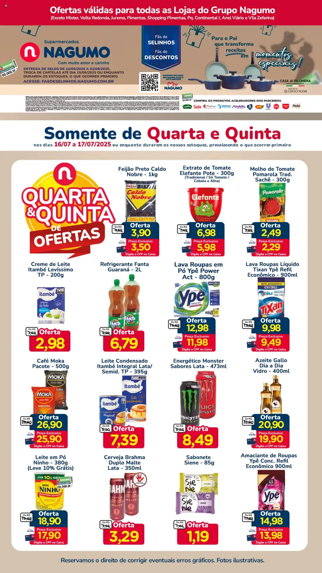 Nagumo folheto "Ofertas Quarta e Quinta" válido a partir de 16/07/2025 - número de página 1