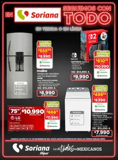 Vista previa las ofertas de la tienda Soriana - Seguimos con todo Súper Nacional desde el 19/11/2025 