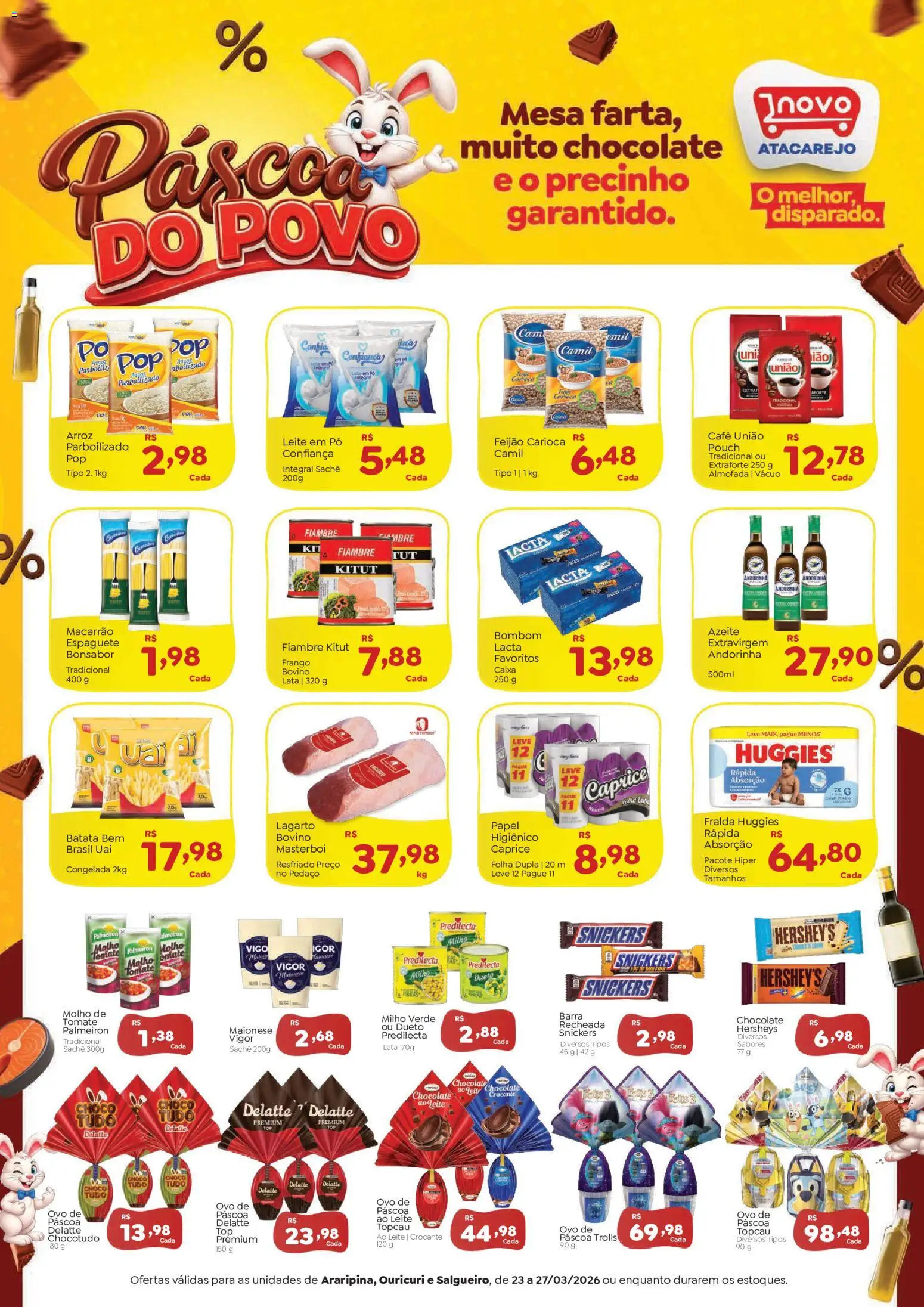 Pré-Visualização do folheto "Novo Atacarejo - Ofertas da semana" da loja Novo Atacarejo válido a partir de 23/03/2026