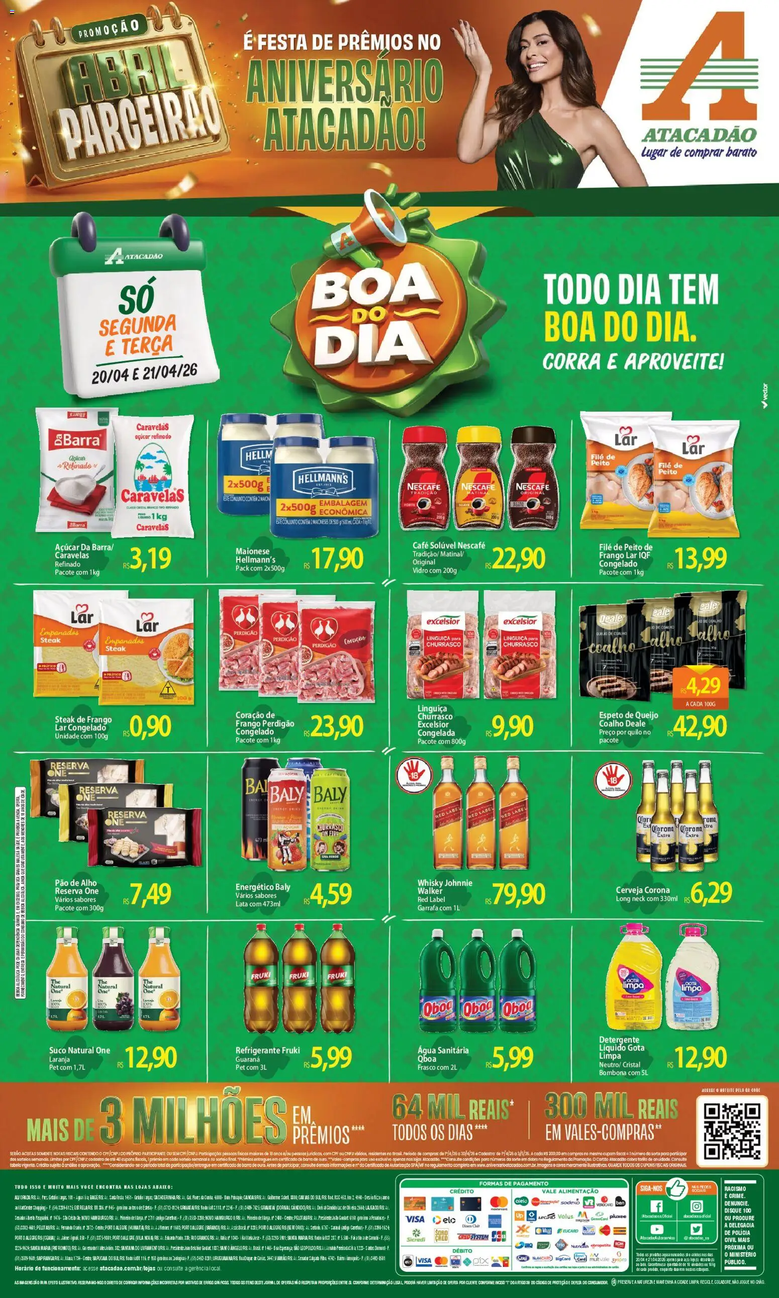 Pré-Visualização do folheto "Atacadão ofertas - RS" da loja Atacadão válido a partir de 20/04/2026