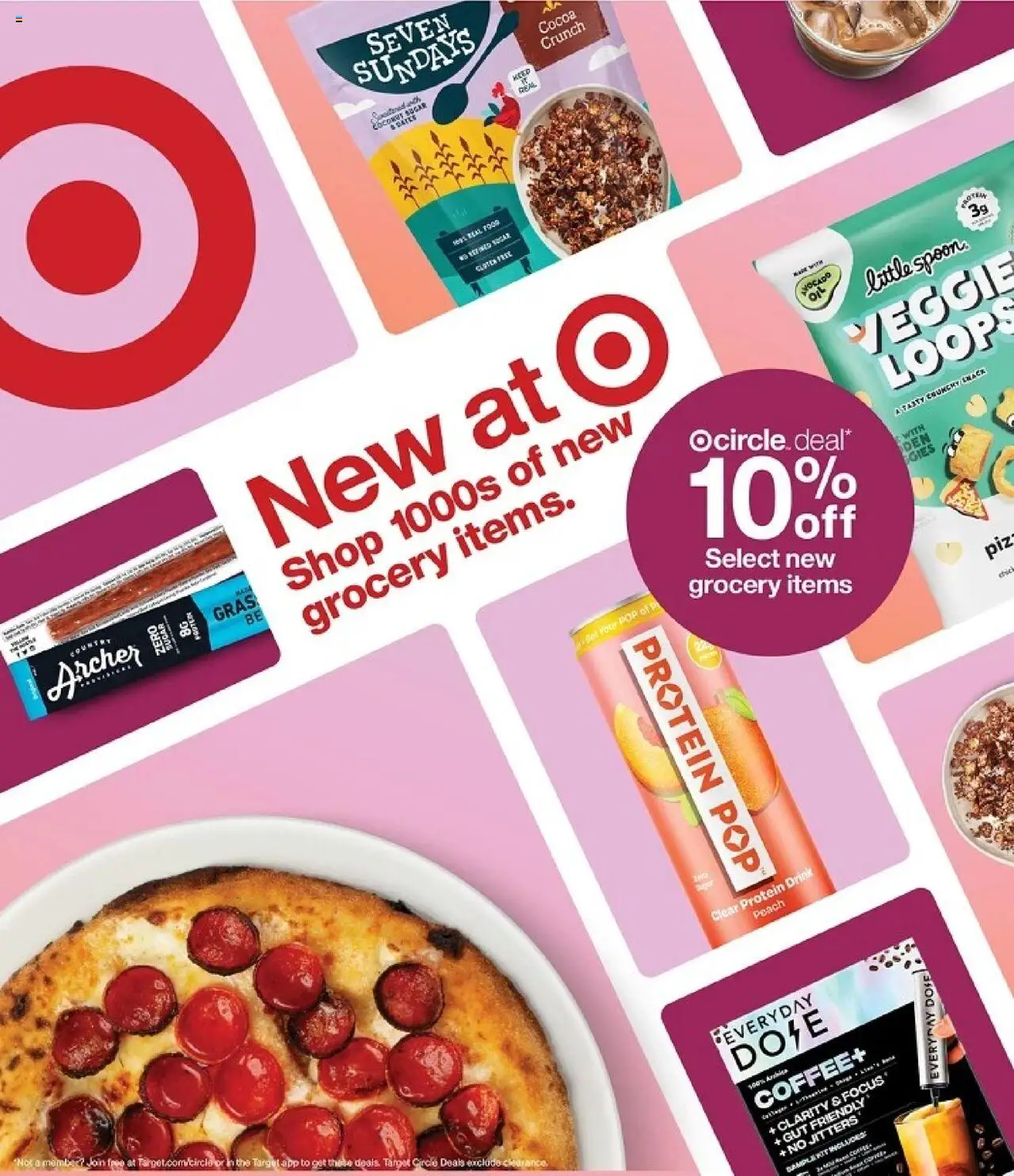 Target Weekly Ad from 09/28/2025 - Flyer - Page number 1 - Coffee, Cocoa, Protein, Peach, Coconut, Protein drink