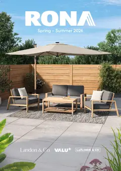 Preview of leaflet Catalog Spring-Summer 2026 from shop Rona is valid from Feb 26, 2026