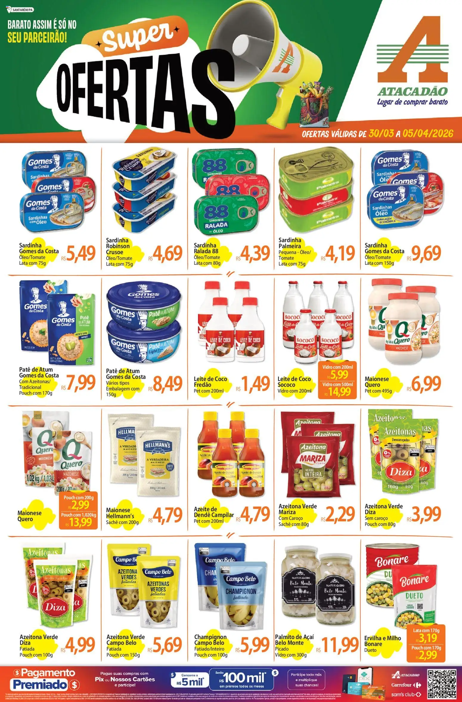 Pré-Visualização do folheto "Atacadão ofertas - PA" da loja Atacadão válido a partir de 30/03/2026