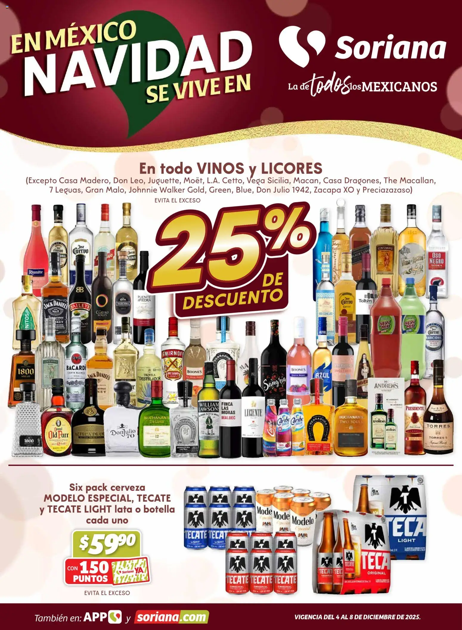 Vista previa las ofertas de la tienda Soriana - Fin de Semana Súper: Ags, Nay, Jal, Qro, Col, Mich, Gto, Hgo, Tlax, Mor, Pue, Gro, Oax, Edo. de Mex, Valle de México, Za desde el 04/12/2025 