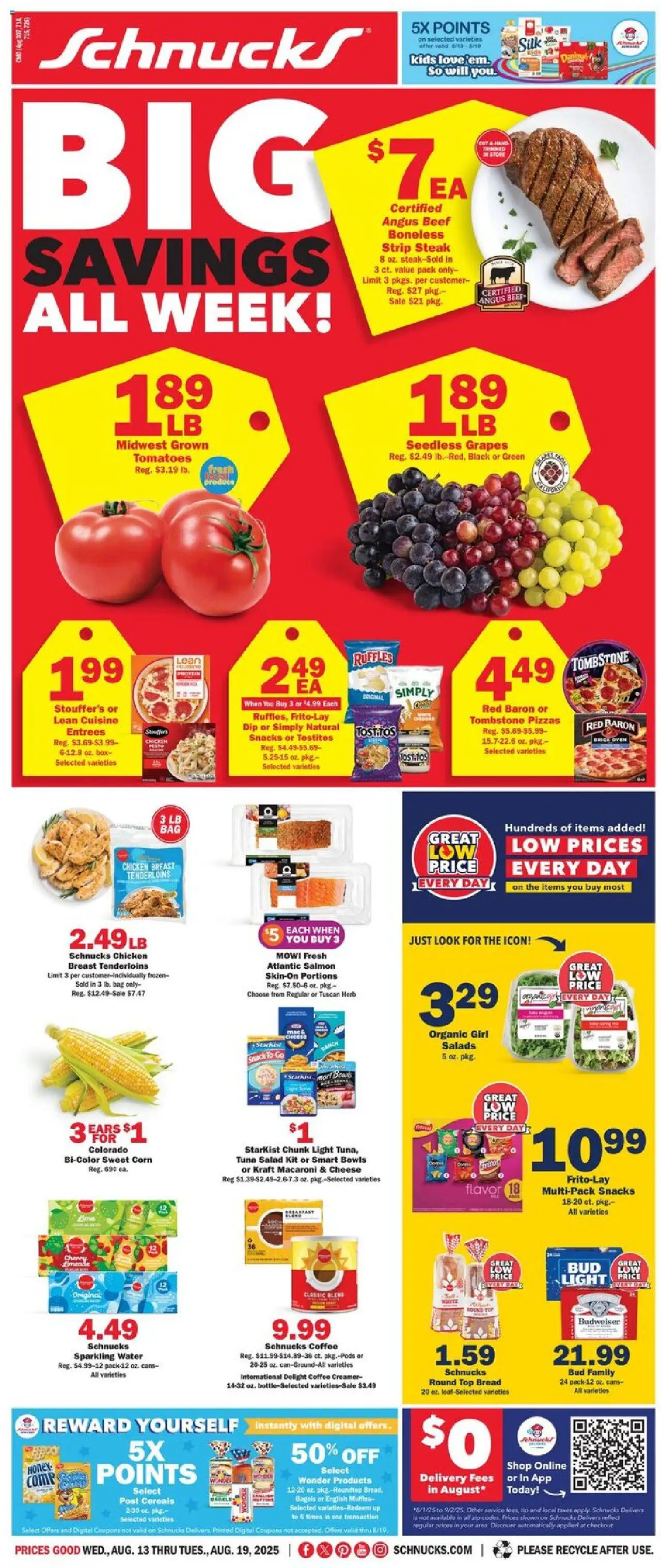 Schnucks Weekly Ad from 08/13/2025 - Flyer - Page number 1