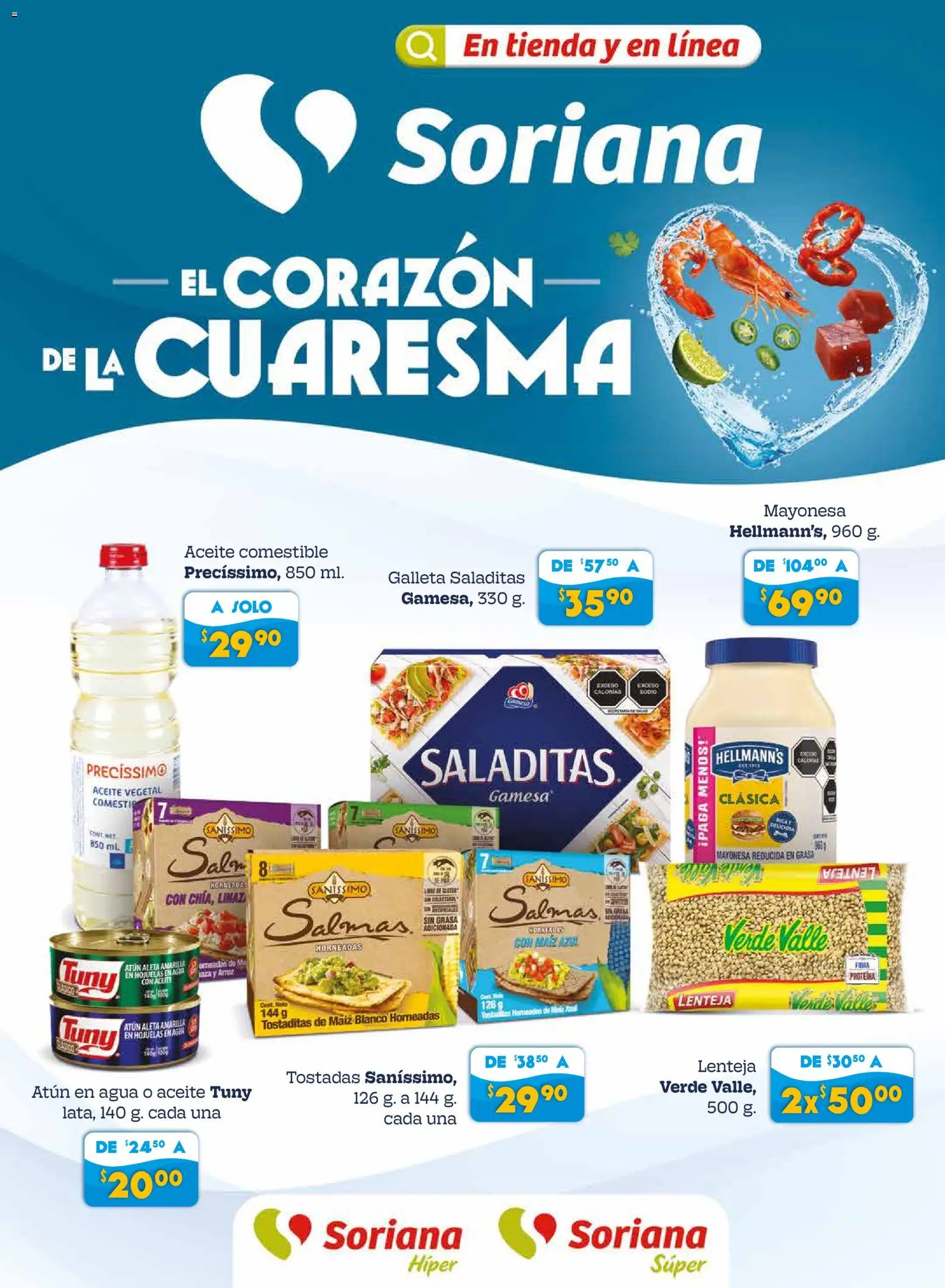 Vista previa las ofertas de la tienda Soriana - Soriana Preciazazaso Súper: Camp, Chia, Oax, Q. Roo, Tab, Yuc desde el 27/02/2026 