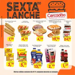 Pré-Visualização do folheto "Ofertas Sexta do Lanche" da loja Cercadão válido a partir de 07/11/2025